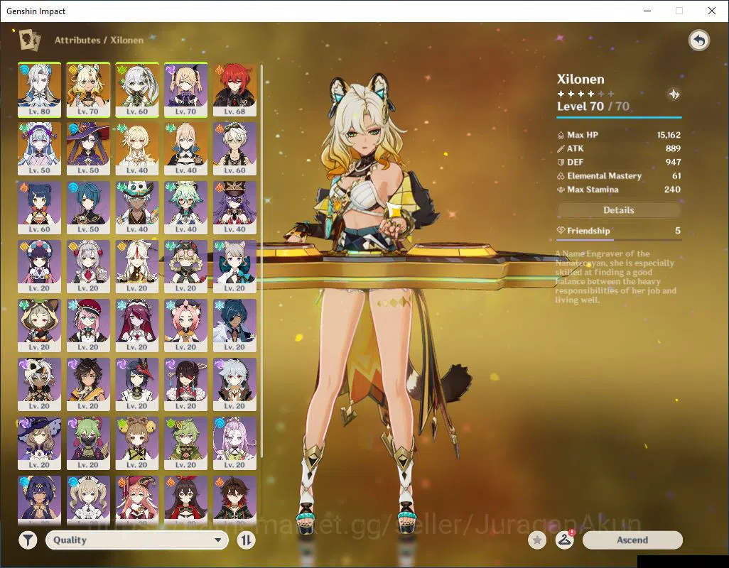 Genshin Impact Accounts ASIA |AR 45 |3 Limited+3(*5Weapon) |Neuvil+Sing,Xi image 3