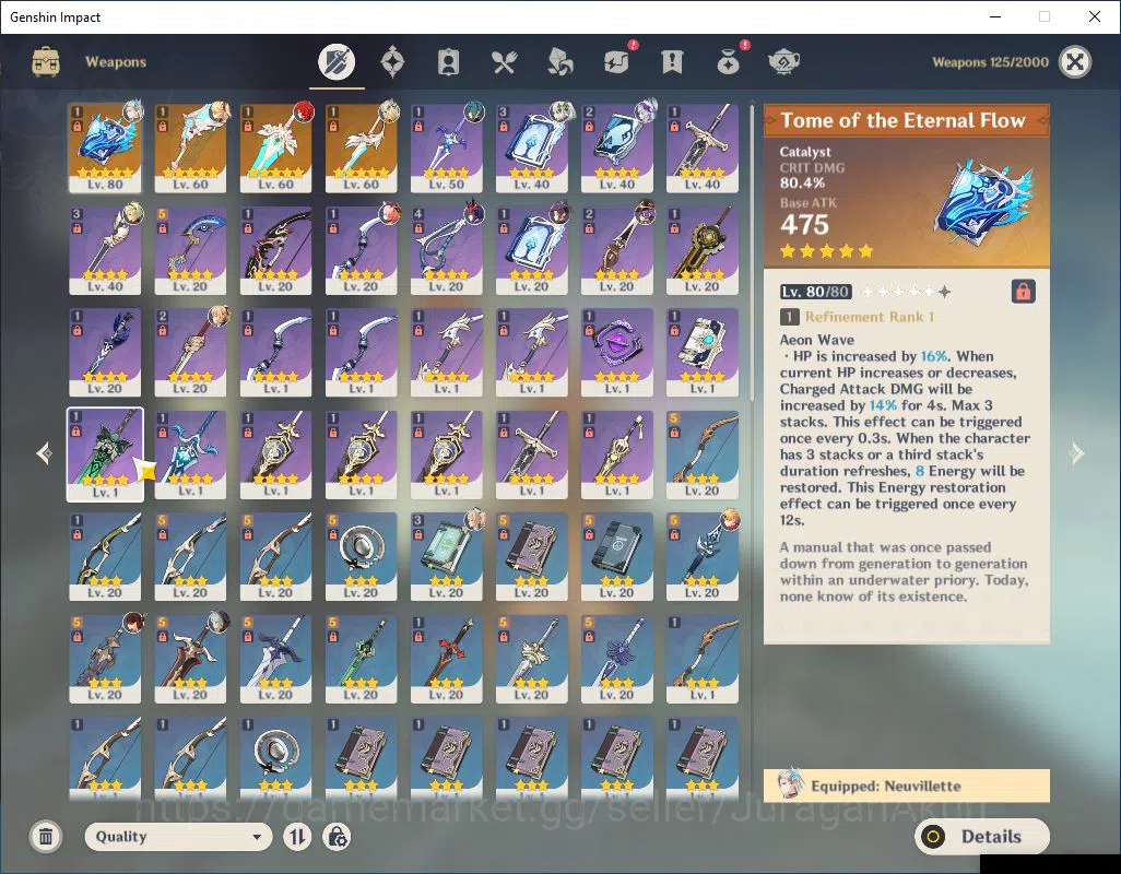 Genshin Impact Accounts ASIA |AR 45 |3 Limited+3(*5Weapon) |Neuvil+Sing,Xi image 4
