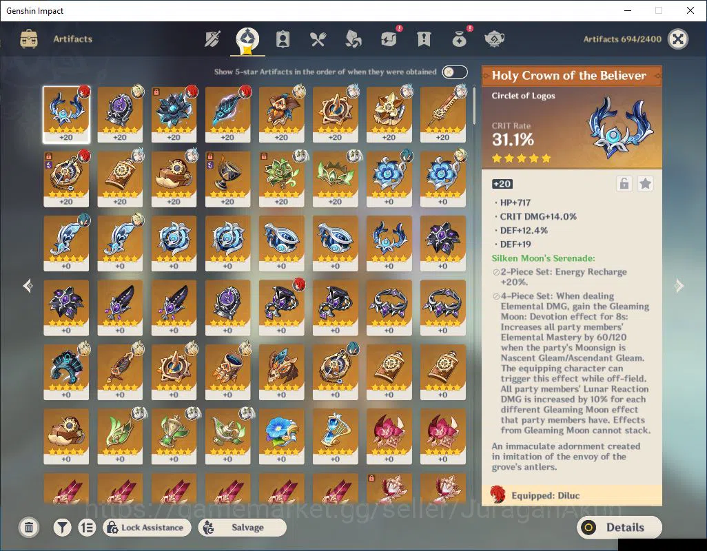 Genshin Impact Accounts ASIA |AR 45 |3 Limited+3(*5Weapon) |Neuvil+Sing,Xi image 5