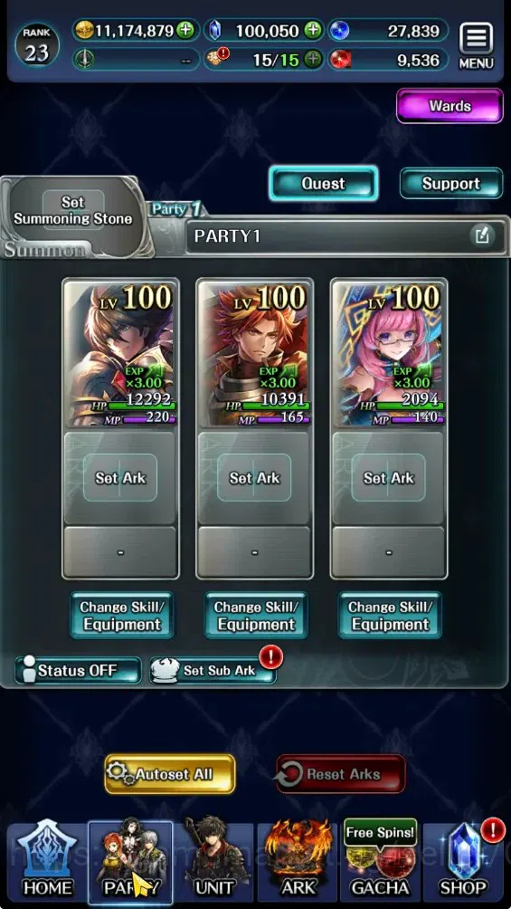 Last Cloudia Accounts Endgame GLOBAL|Rank 23|100K Cryst|Top Tier Unit (OK Ark,FG Vargas,Lonardo,Telestio,G Lilaha,SM Sera,A 14