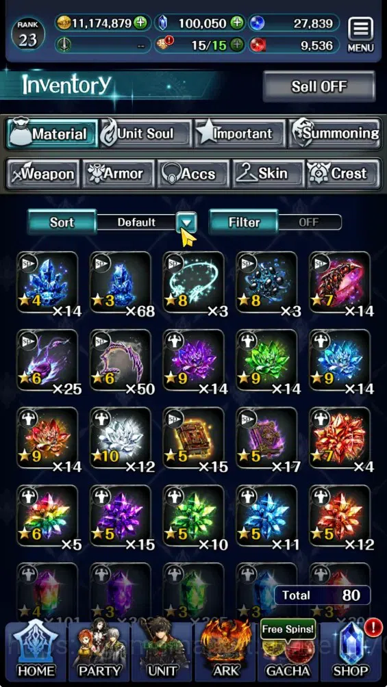 Last Cloudia Accounts Endgame GLOBAL|Rank 23|100K Cryst|Top Tier Unit (OK Ark,FG Vargas,Lonardo,Telestio,G Lilaha,SM Sera,A 18