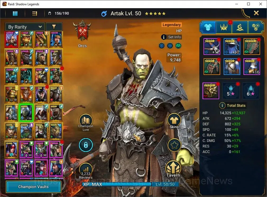 Raid: Shadow Legends Accounts Lv61 1,89M Power|1 Mythic(Toshiro)+24 Legend(Ninja image 11