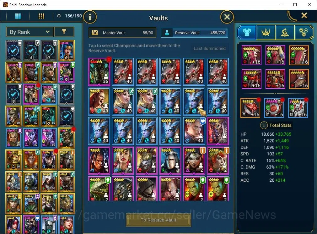 Raid: Shadow Legends Accounts Lv61 1,89M Power|1 Mythic(Toshiro)+24 Legend(Ninja image 13