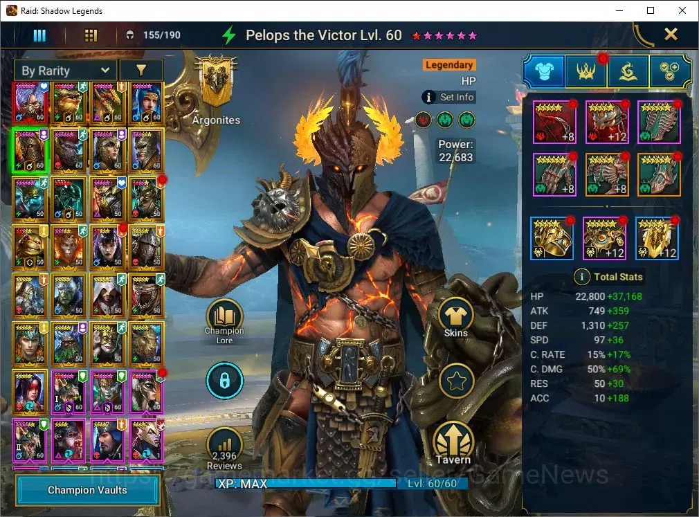 Raid: Shadow Legends Accounts Lv61 1,89M Power|1 Mythic(Toshiro)+24 Legend(Ninja image 5