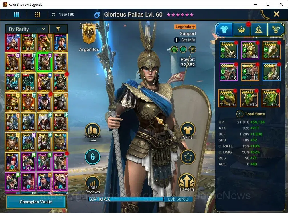 Raid: Shadow Legends Accounts Lv61 1,89M Power|1 Mythic(Toshiro)+24 Legend(Ninja image 6