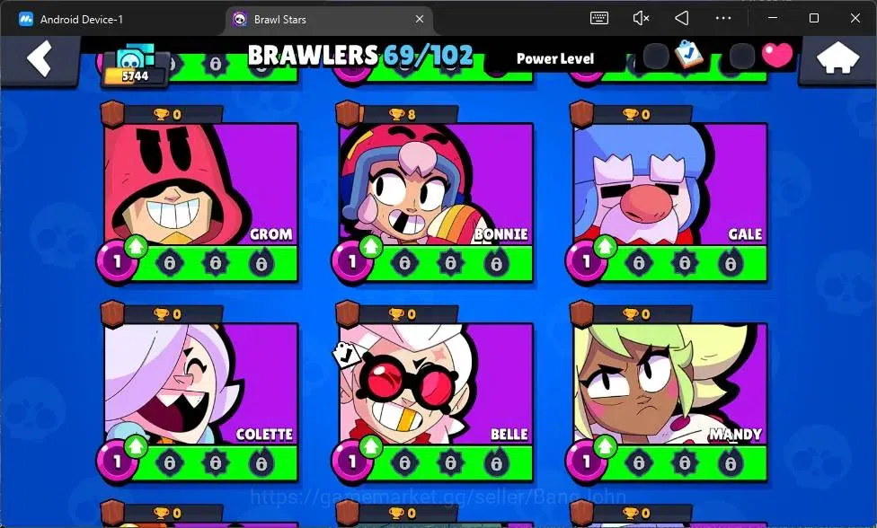 Brawl Stars Accounts Android | 5744 Thropy|69 Brawler|5 Max Hypercharge image 16