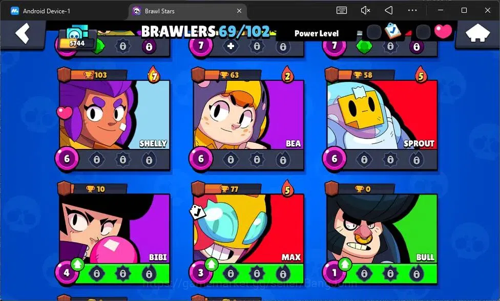 Brawl Stars Accounts Android | 5744 Thropy|69 Brawler|5 Max Hypercharge image 19