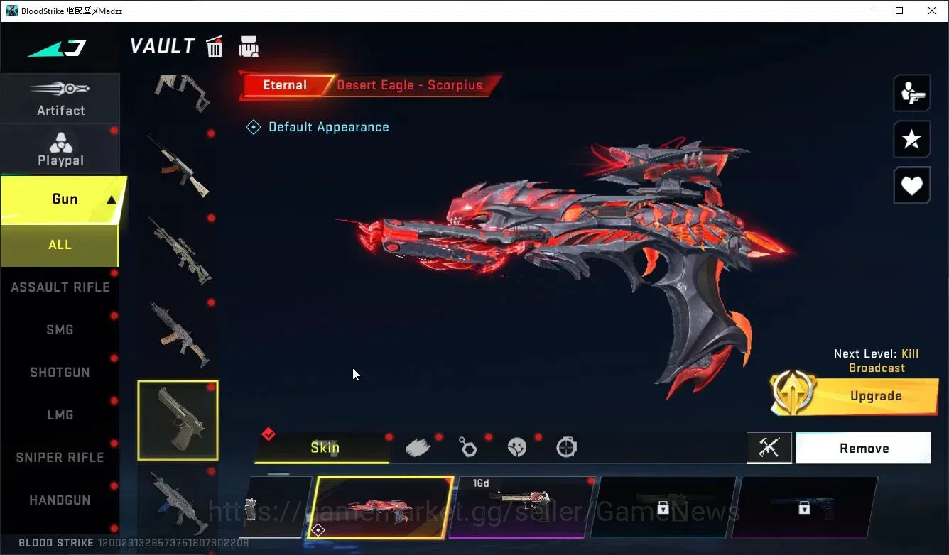Blood Strike Accounts Collab Skin ASIA|ETERNAL DeAgle+Collab OPM SKS,Ethan Mumen,Enzo,TR MCX,F2K,Jack,Many Collabs|25 1