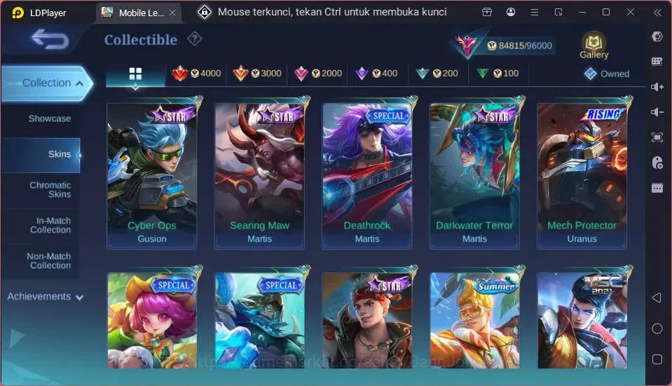 Mobile Legends: Bang Bang Accounts GLOBAL Hero 130 Skin 337 |KOF Karina|Aspirants Rub image 8