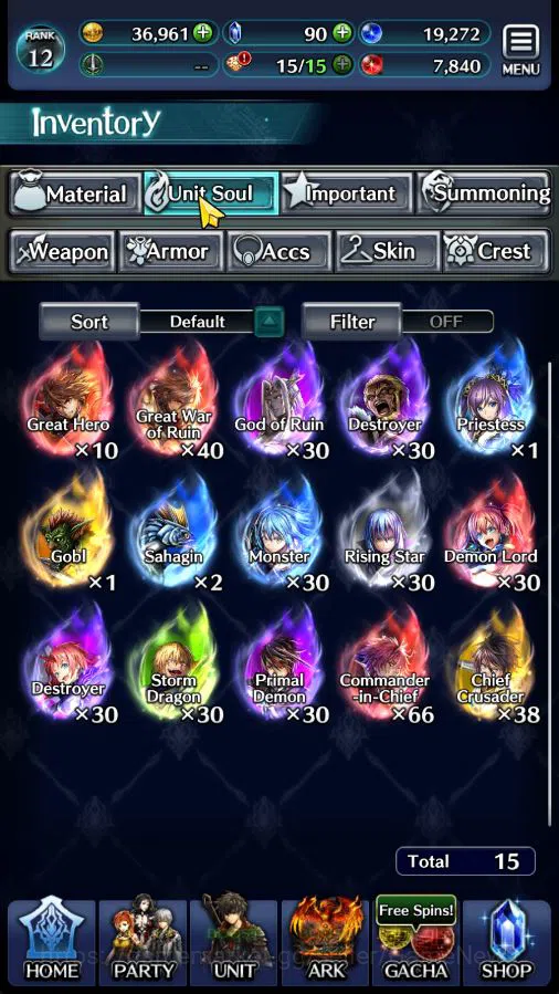 Last Cloudia Accounts Low-End GLOBAL| Rank 12 | Collab (Hinata) +TopTierUnit (ELeodore,Gilbert,GH Adel,Lenius,) 1 UR & 11 9