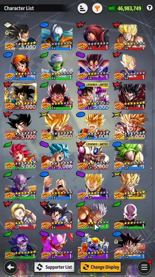Dragon Ball Legends Accounts 46M TotalPower|LV155|4UL+3LR+17LL|SSG Shallet,Brol image 6
