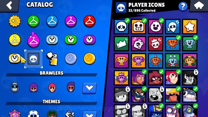 Brawl Stars Accounts 1001 Trophy|17 Brawler 4 Max Lvl [R T,Edgar,Shelly]|2 Epic [Loaded Rico,Dr Edgar] 1 SR|58 Gem|CN 11