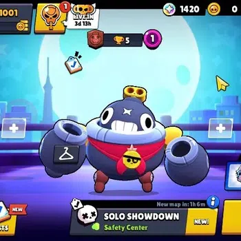 Brawl Stars Accounts 1001 Trophy|17 Brawler 4 Max Lvl [R T,Edgar,Shelly image 1