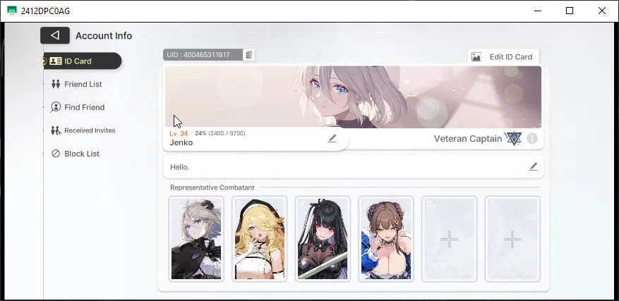 Chaos Zero Nightmare Accounts Global Lv34|6 SSR[Yuki+Sign,Rin,Luke,Orlea,Renoa,H image 2