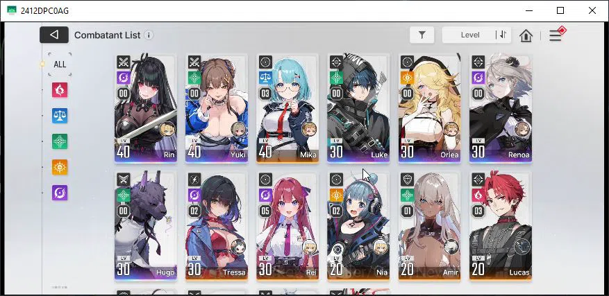 Chaos Zero Nightmare Accounts Global Lv34|6 SSR[Yuki+Sign,Rin,Luke,Orlea,Renoa,H image 3