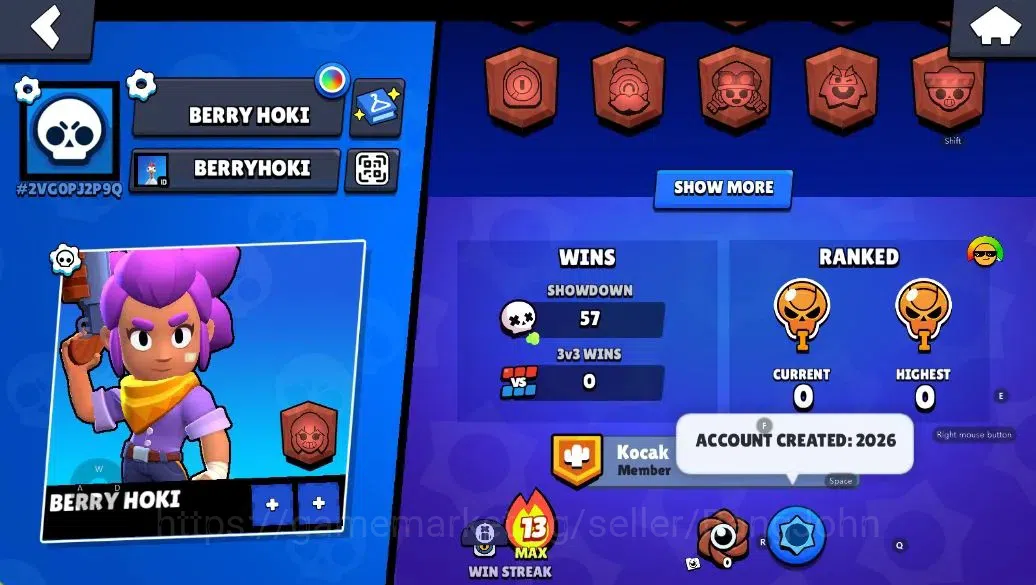 Brawl Stars Accounts Android | 1020 Thropy|13 Brawler-1 PL11+Hypercharg image 3