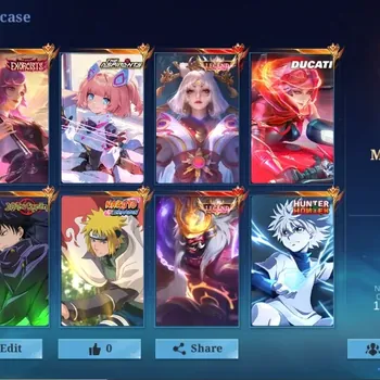 Mobile Legends: Bang Bang Accounts Collector Global|511 Skin|MEGA|LEGEND Lunox Franco,Mistbender Nana Aldous,MINATO,TF