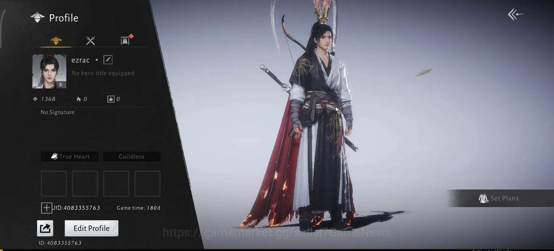Where Winds Meet Accounts GLOBAL|Lv 5|GS 1368|Martial Destiny Set, Swaying L image 1