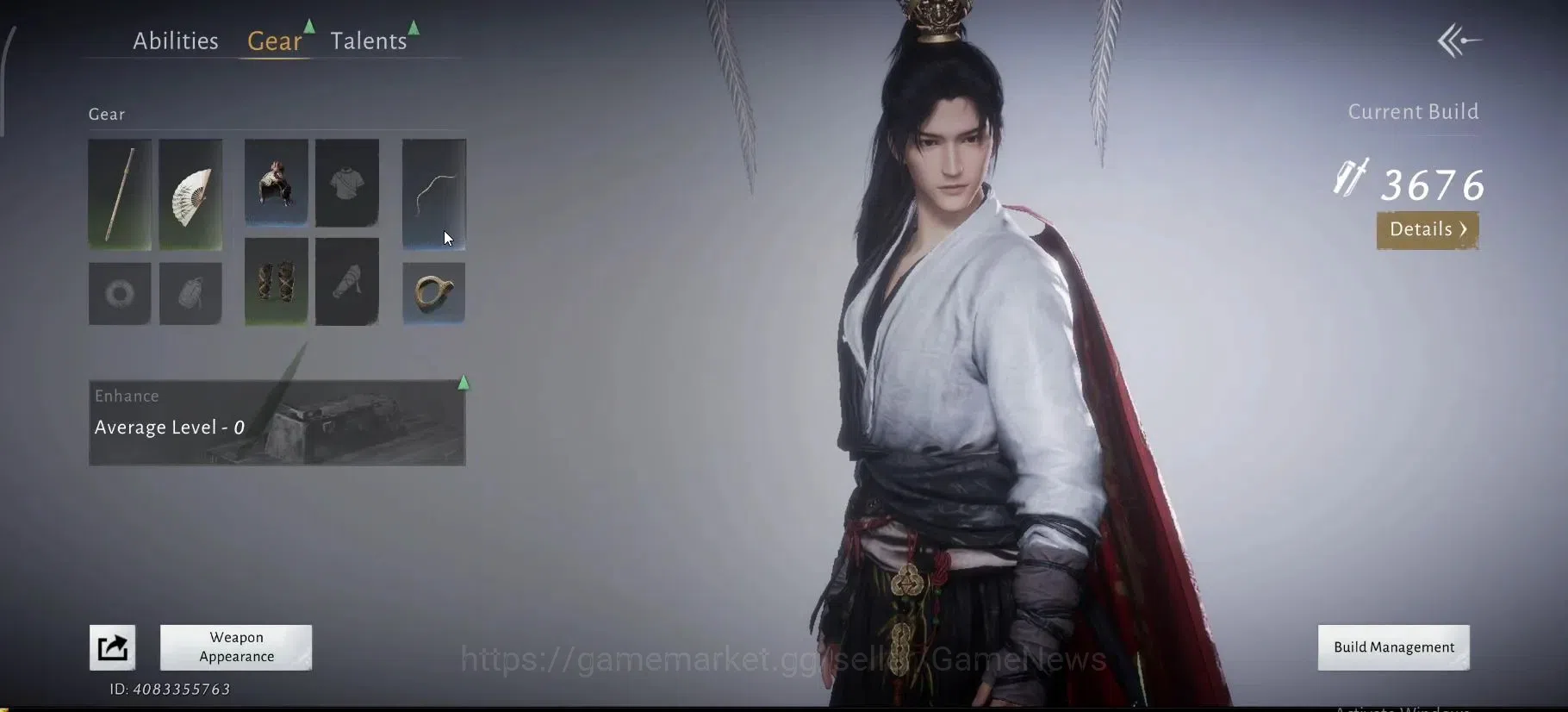 Where Winds Meet Accounts GLOBAL|Lv 5|GS 1368|Martial Destiny Set, Swaying L image 4