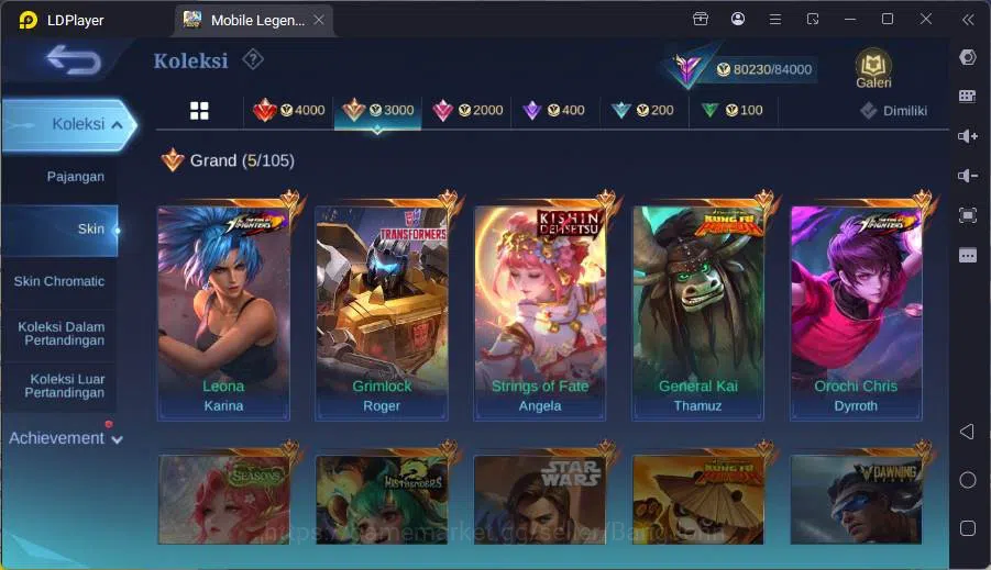 Mobile Legends: Bang Bang Accounts H 132|Skin 287|Magic wheel 177|Kishin Angela,Kof D image 3