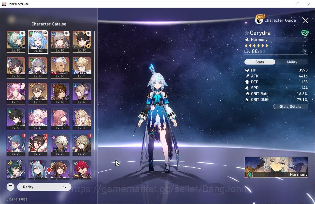 Honkai Star Rail Accounts Others ASIA TL64|6 Lim|ANAXA E2+S1|CERYDRA+Sign|Dan Heng PT|Ruan Mei|Fu Xuan|100 3