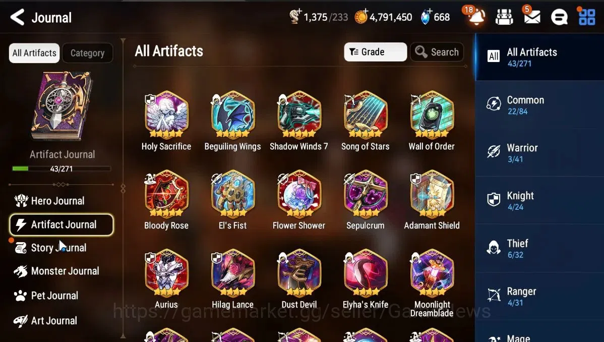 Epic Seven Accounts Starter GLOBAL|UnVerif|New Era|5 ML(RoLight,SP Phantom,LCermia,TE 6