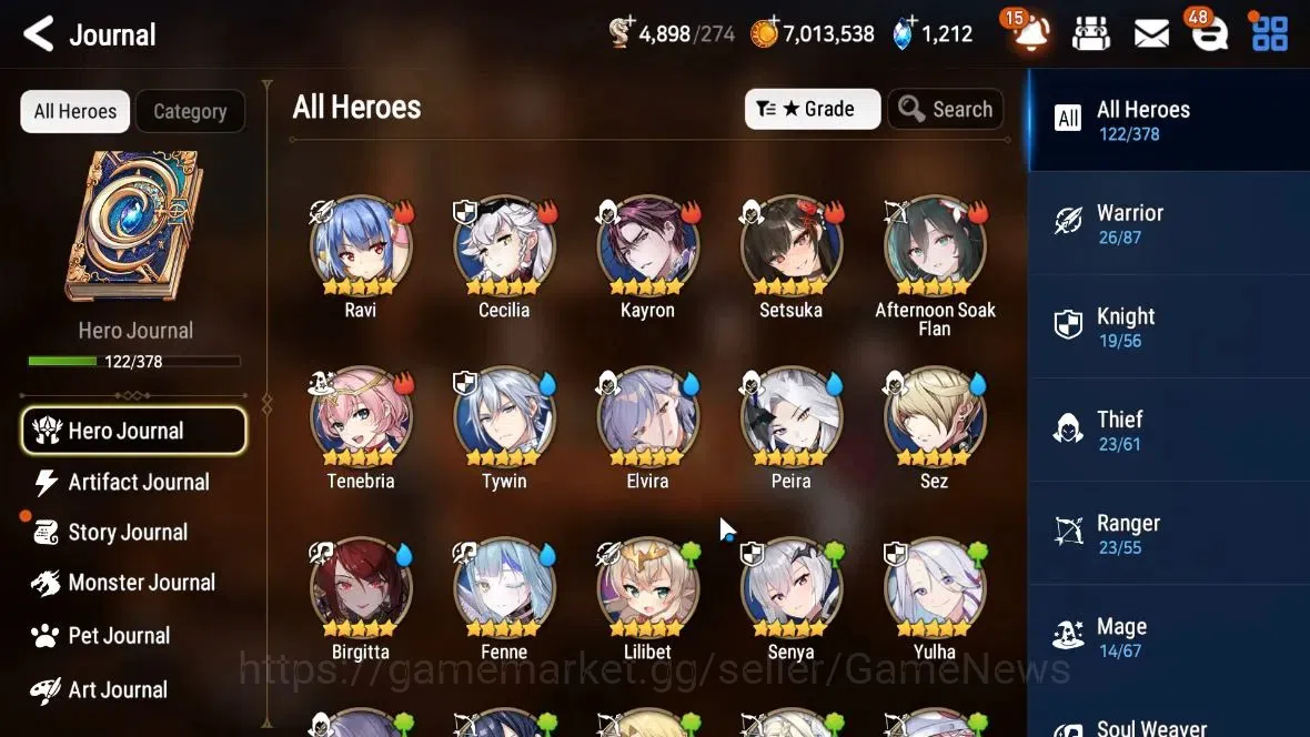 Epic Seven Accounts GLOBAL Unverif|New Era|8 ML(LOT Scales,RoLight,Bel image 5