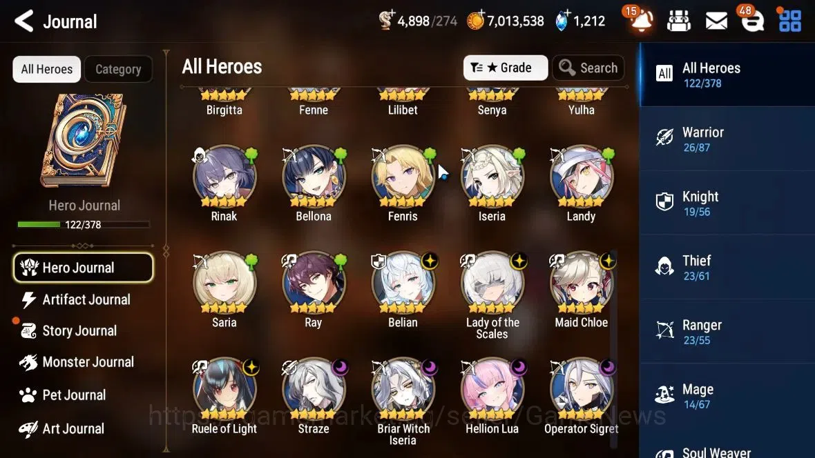 Epic Seven Accounts GLOBAL Unverif|New Era|8 ML(LOT Scales,RoLight,Bel image 6