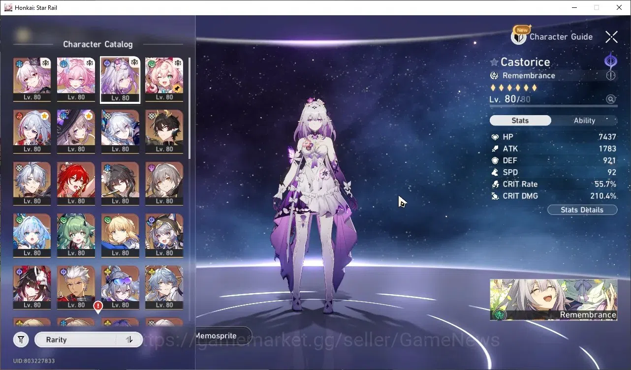 Honkai Star Rail Accounts Others Asia|TL 70|4 PremTream|23 Limited|(T Herta,Cyrene,Evernight,Hyacine)+Sign Himeko 1