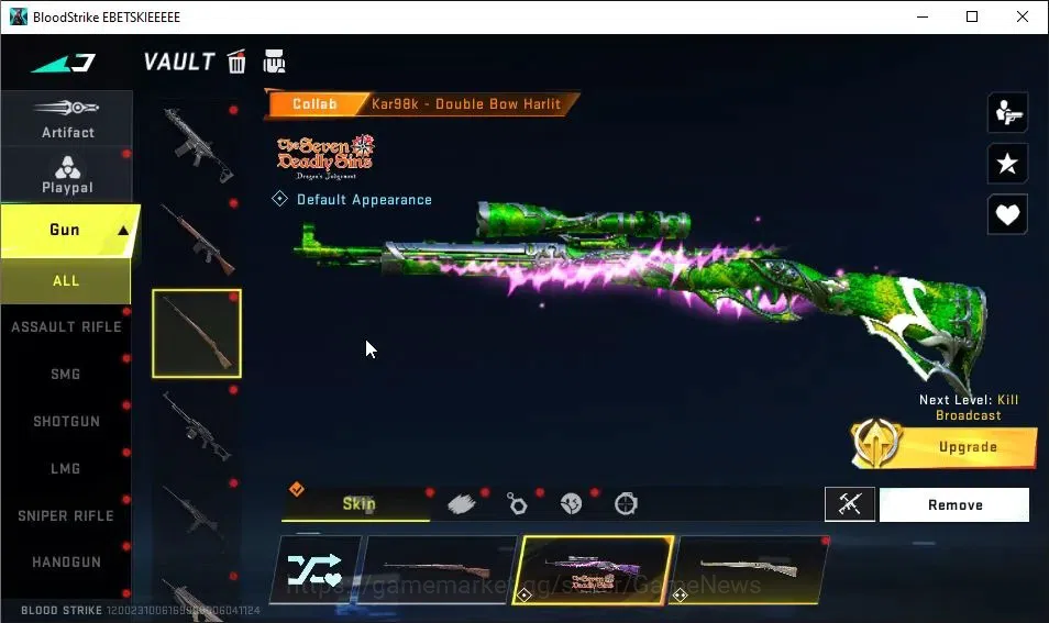 Blood Strike Accounts ASIA|2 ETERNAL[QBZ95 Lv2,KAG-6 Lv2]|ULTRA Melee Sc image 12
