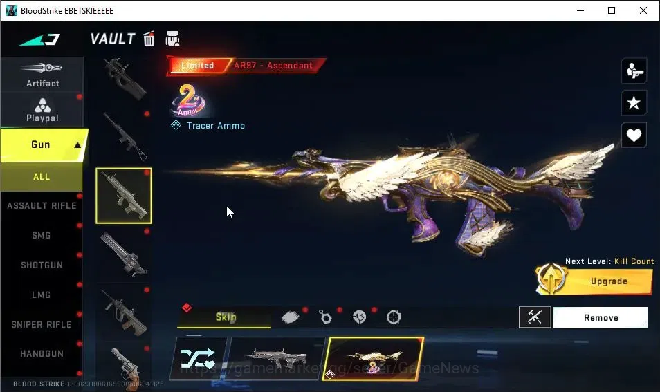 Blood Strike Accounts ASIA|2 ETERNAL[QBZ95 Lv2,KAG-6 Lv2]|ULTRA Melee Sc image 13