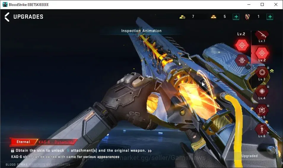 Blood Strike Accounts ASIA|2 ETERNAL[QBZ95 Lv2,KAG-6 Lv2]|ULTRA Melee Sc image 15