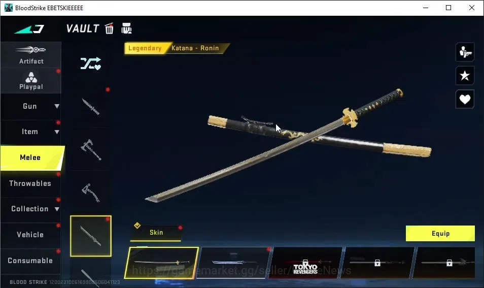 Blood Strike Accounts ASIA|2 ETERNAL[QBZ95 Lv2,KAG-6 Lv2]|ULTRA Melee Sc image 8