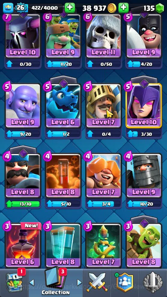 Clash Royale Accounts Lv 26|Trophy 5886|KTL 9|Limit Skin|Card 93|1 Hero image 12