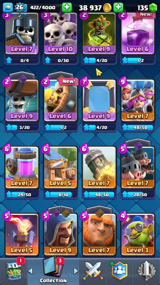 Clash Royale Accounts Lv 26|Trophy 5886|KTL 9|Limit Skin|Card 93|1 Hero image 13