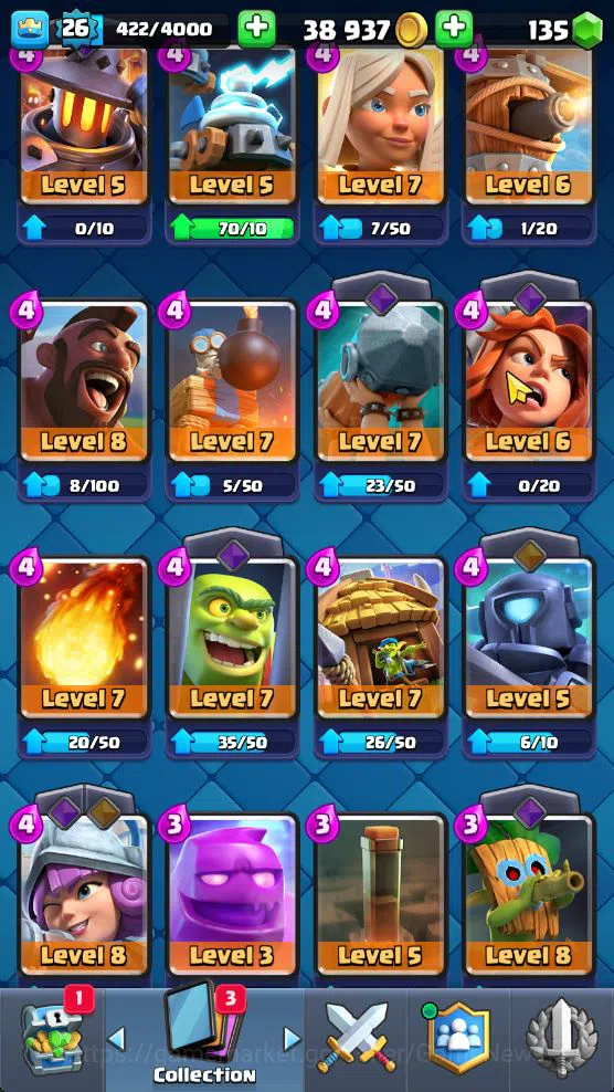 Clash Royale Accounts Lv 26|Trophy 5886|KTL 9|Limit Skin|Card 93|1 Hero image 14