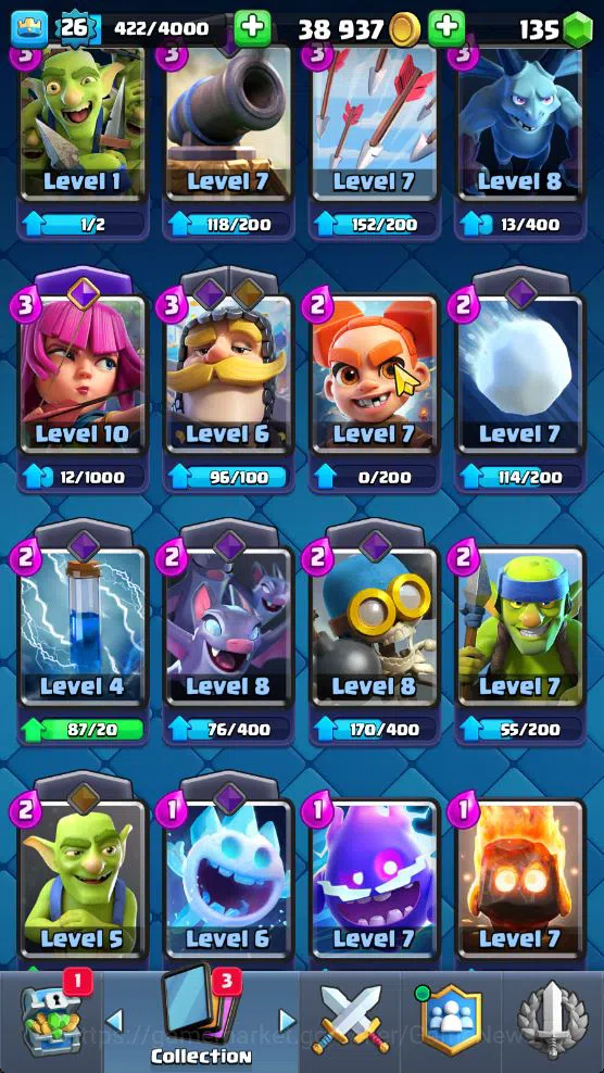 Clash Royale Accounts Lv 26|Trophy 5886|KTL 9|Limit Skin|Card 93|1 Hero image 16