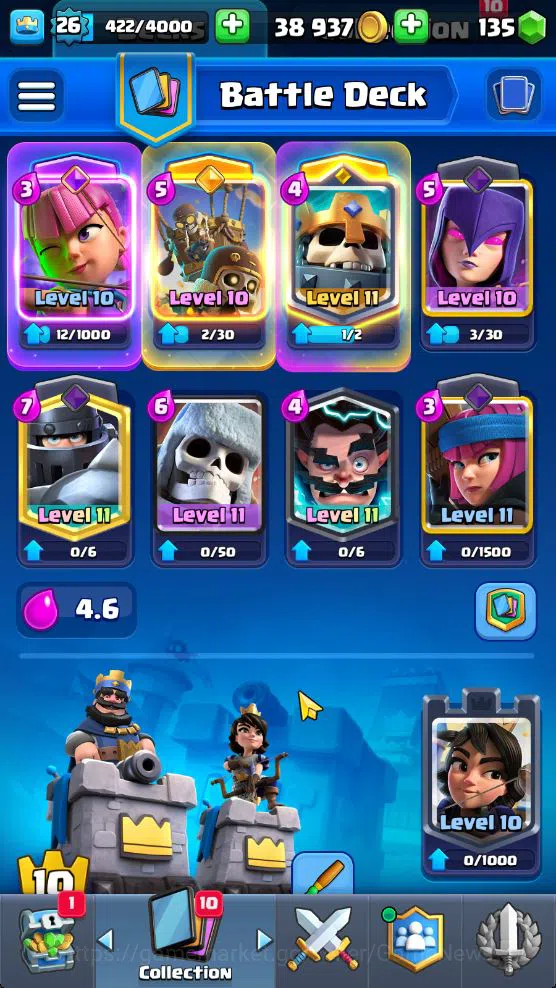 Clash Royale Accounts Lv 26|Trophy 5886|KTL 9|Limit Skin|Card 93|1 Hero image 4