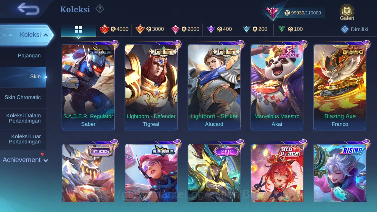 Mobile Legends: Bang Bang Accounts Hero 131 Skin 372 | Legend Franco | Prime Claude | image 13