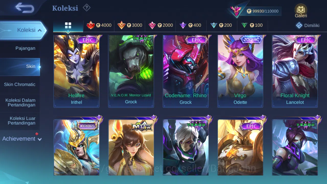 Mobile Legends: Bang Bang Accounts Hero 131 Skin 372 | Legend Franco | Prime Claude | image 15