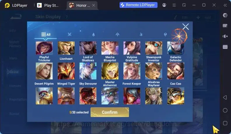 Honor of Kings Accounts Global Skin112 Hero166 |Legend Angela,ButterFly,Li image 2