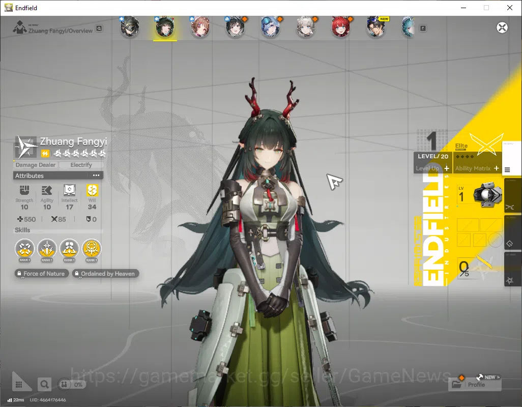 Arknights: Endfield Accounts ASIA|Lv2|2SSR(1Limited)+2(*6WP)|[Zhuang Fangyi],Ar image 3