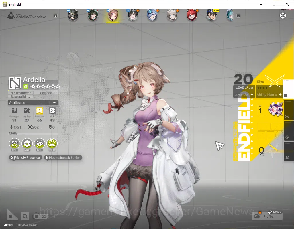 Arknights: Endfield Accounts ASIA|Lv2|2SSR(1Limited)+2(*6WP)|[Zhuang Fangyi],Ar image 4