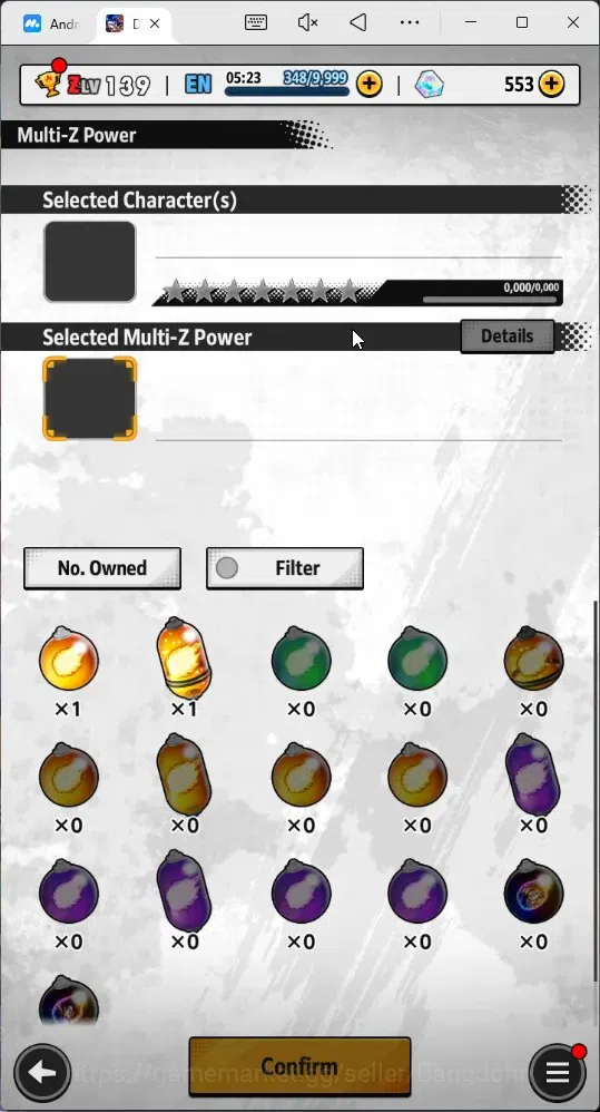 Dragon Ball Legends Accounts High-End Android | Lvl 139|8.8M Total Power|553 CC|1 LR|4 UL|LR FWK Piccolo|UL SS Goku,Omega 7