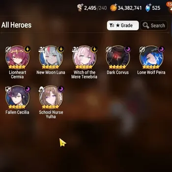 Epic Seven Accounts High-End Global UnVerif|NewEra|7 ML(NM Luna,SN Yulha,WOT Tenebria,Etc)+UP Politis,Estelle,AS
