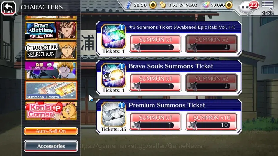Bleach: Brave Souls Accounts [GLOBAL]53K Orbs|Rukia 10th Anniv,TYBW26[Yukio,Rir image 16