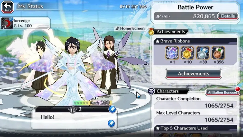 Bleach: Brave Souls Accounts [GLOBAL]53K Orbs|Rukia 10th Anniv,TYBW26[Yukio,Rir image 2