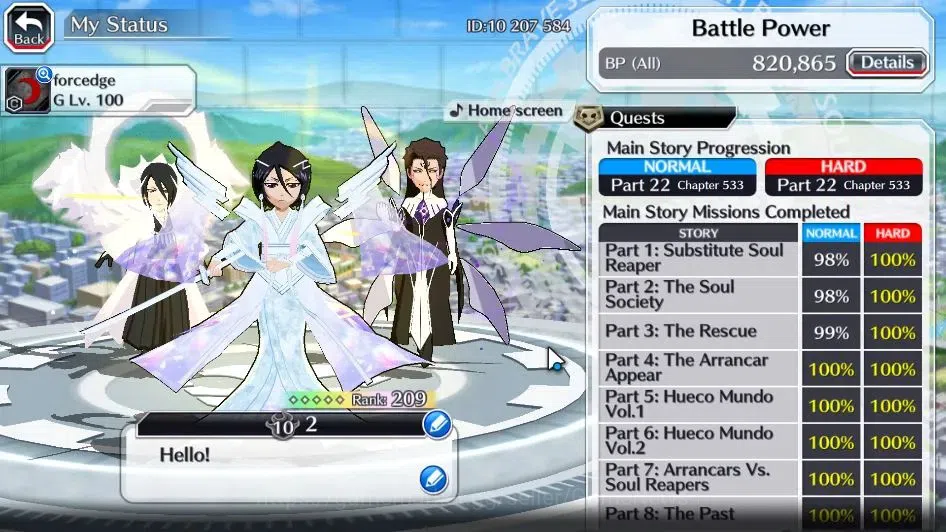 Bleach: Brave Souls Accounts [GLOBAL]53K Orbs|Rukia 10th Anniv,TYBW26[Yukio,Rir image 4
