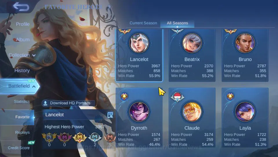 Mobile Legends: Bang Bang Accounts Hero 129|Skin 168|High Glory 56|Granger Lightborn, image 12