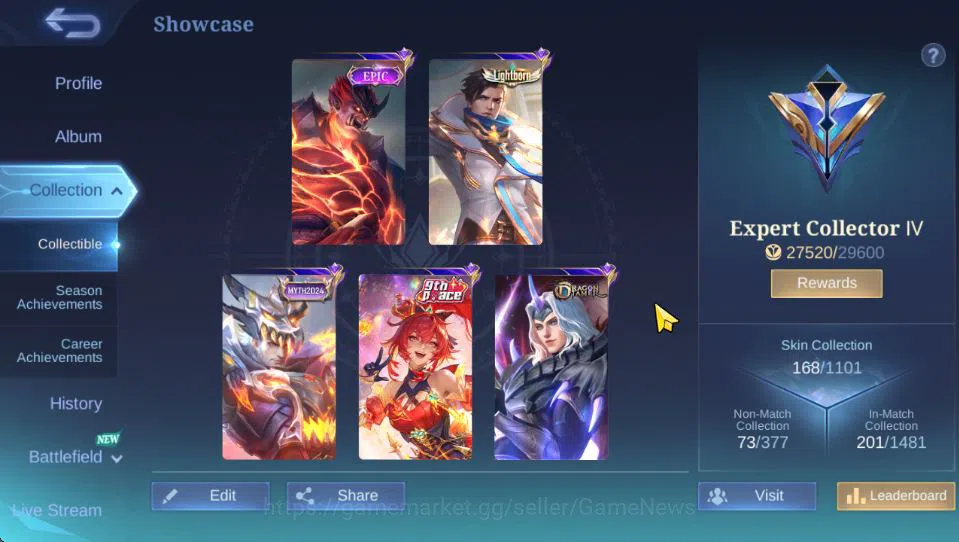 Mobile Legends: Bang Bang Accounts Hero 129|Skin 168|High Glory 56|Granger Lightborn, image 14